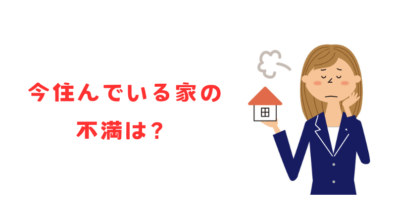 今住んでいる家の不満