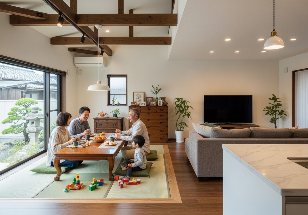 実家リノベーションで叶える完全同居型二世帯住宅